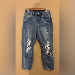 Wild Fable Distressed Light Blue Boyfriend Jeans